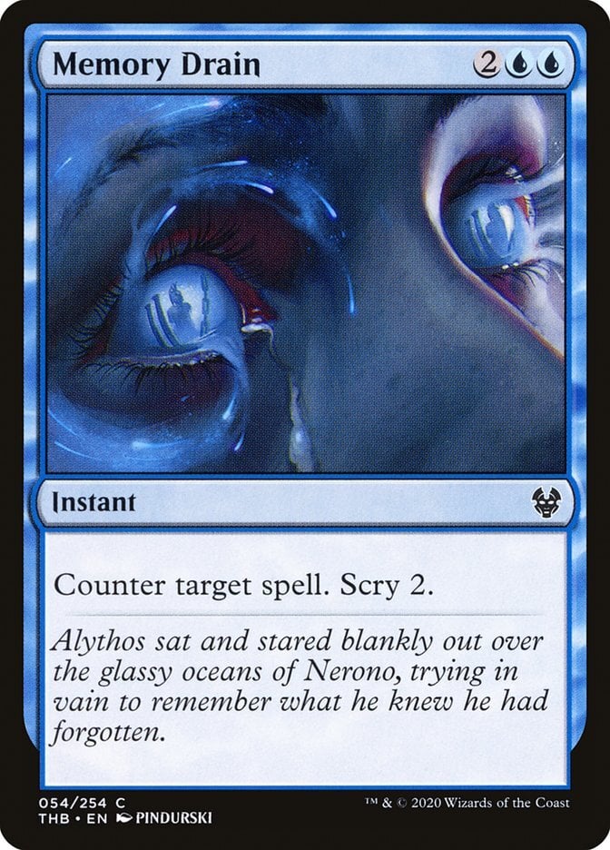 Memory Drain - Theros Beyond Death-(054)-Foil