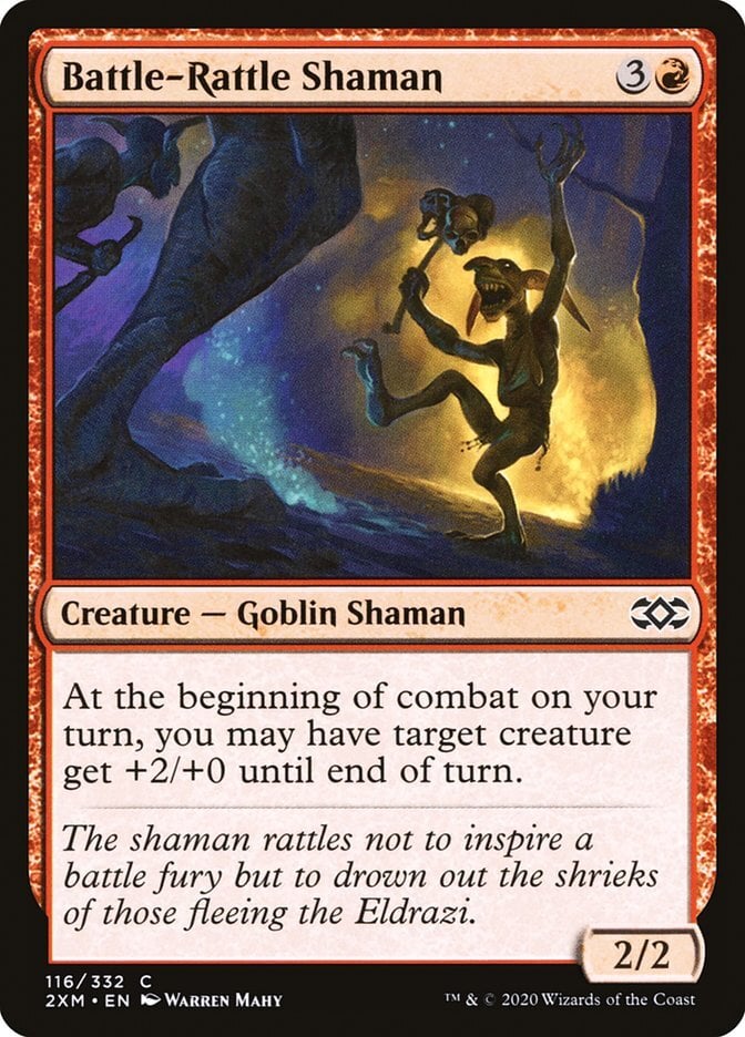 Battle-Rattle Shaman - Double Masters-(116)-Foil