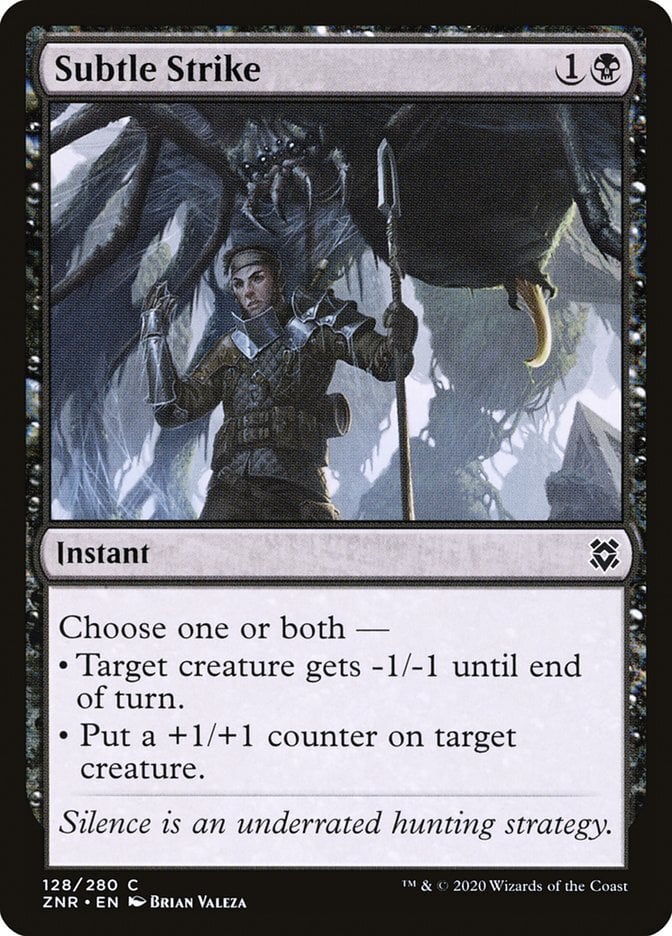 Subtle Strike - Zendikar Rising-(128)-Foil