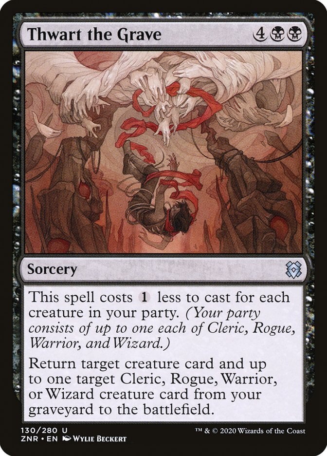 Thwart the Grave - Zendikar Rising-(130)-Foil