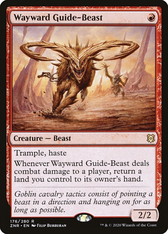 Wayward Guide-Beast - Zendikar Rising-(176)-Foil