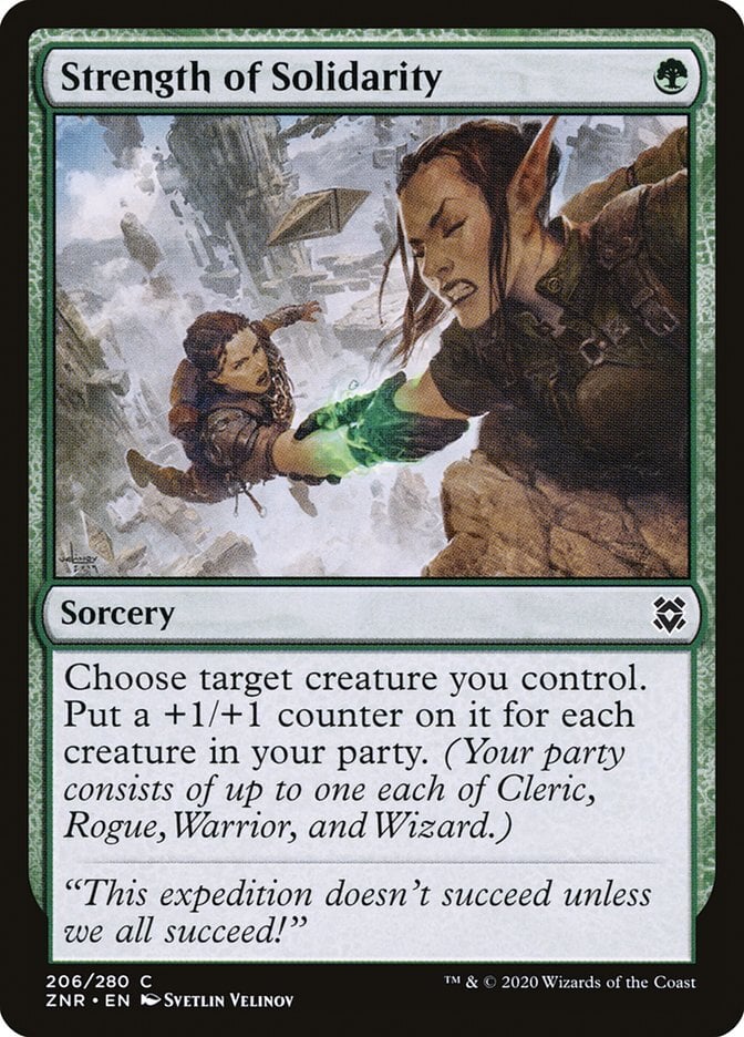 Strength of Solidarity - Zendikar Rising-(206)-Foil