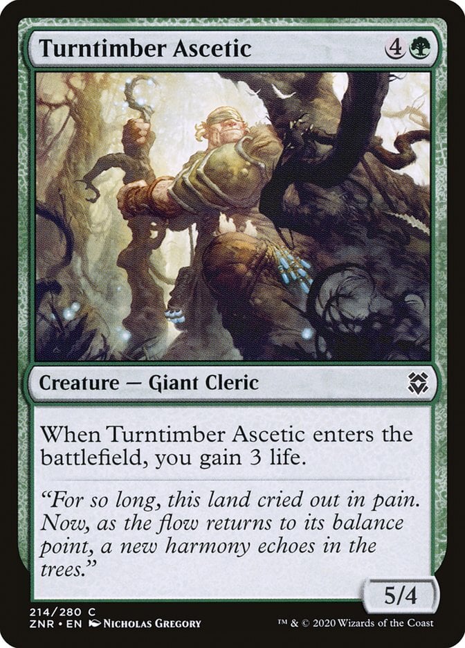 Turntimber Ascetic - Zendikar Rising-(214)-Foil