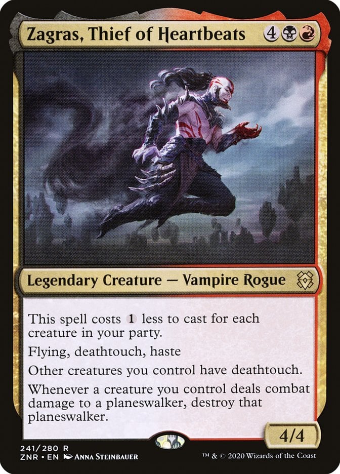 Zagras, Thief of Heartbeats - Zendikar Rising-(241)-Foil