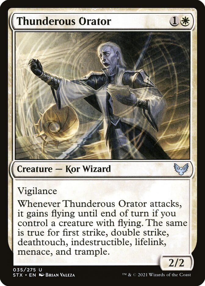 Thunderous Orator - Strixhaven: School of Mages-(035)-Foil