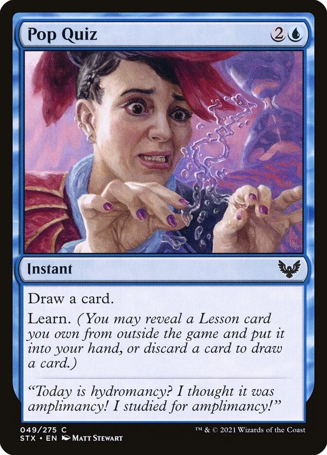 Pop Quiz - Strixhaven: School of Mages-(049)-Foil