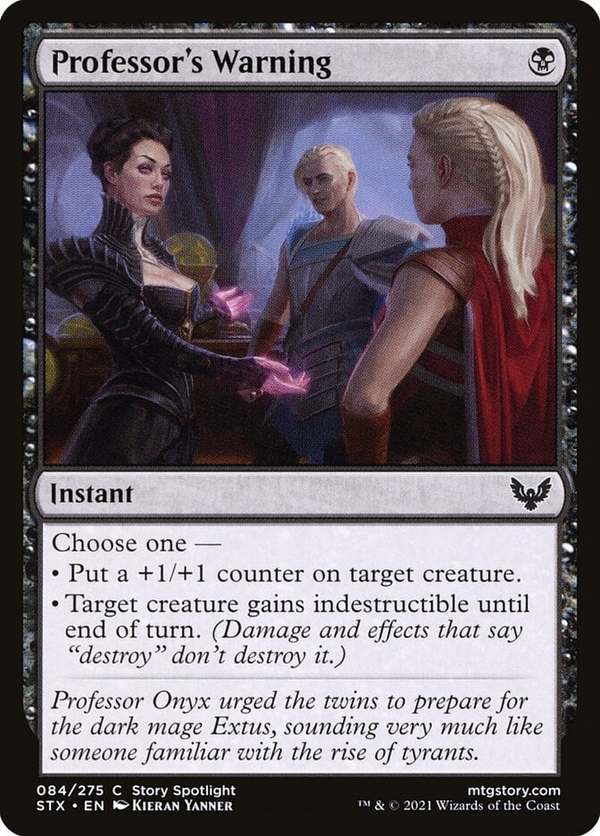 Professor's Warning - Strixhaven: School of Mages-(084)-Foil