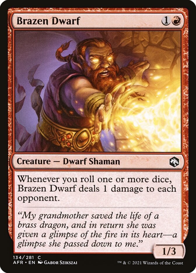 Brazen Dwarf - Adventures in the Forgotten Realms-(134)-Foil