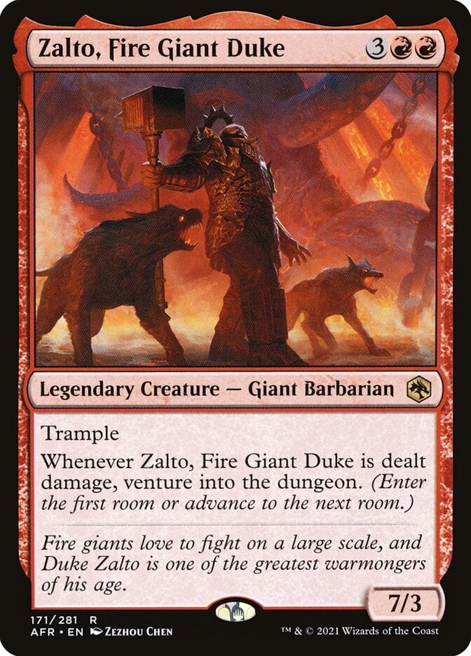 Zalto, Fire Giant Duke - Adventures in the Forgotten Realms-(171)-Foil