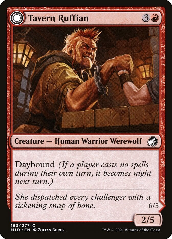 Tavern Ruffian // Tavern Smasher - Innistrad: Midnight Hunt-(163)-Foil