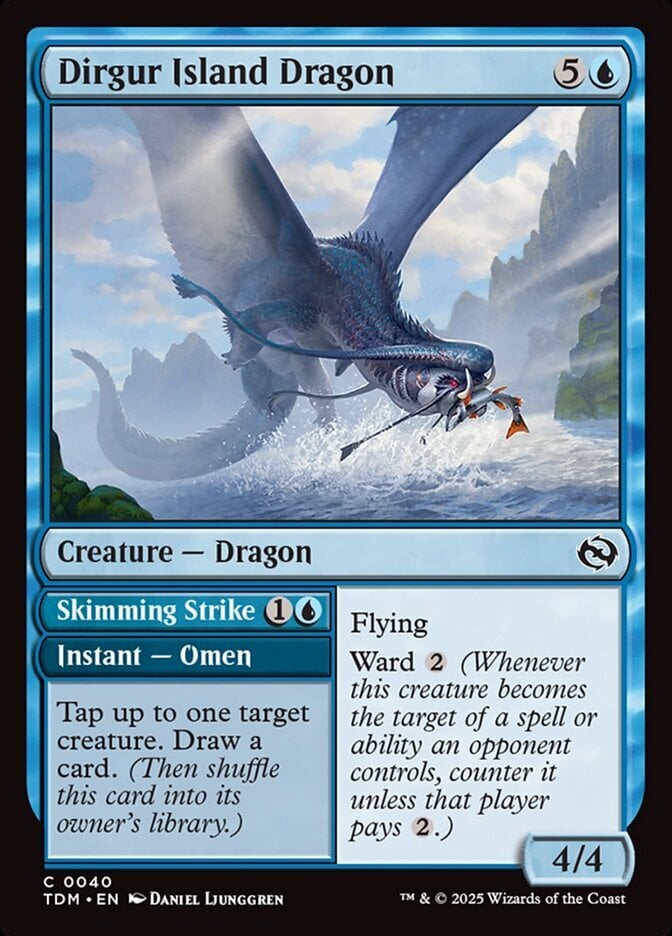 Dirgur Island Dragon // Skimming Strike - Tarkir: Dragonstorm-(040)