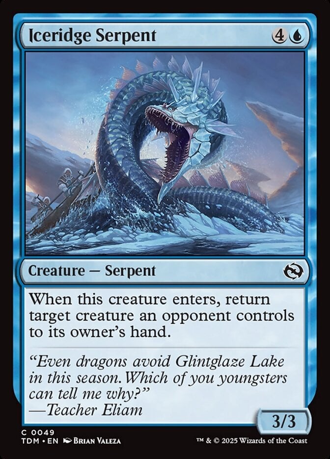 Iceridge Serpent - Tarkir: Dragonstorm-(049)