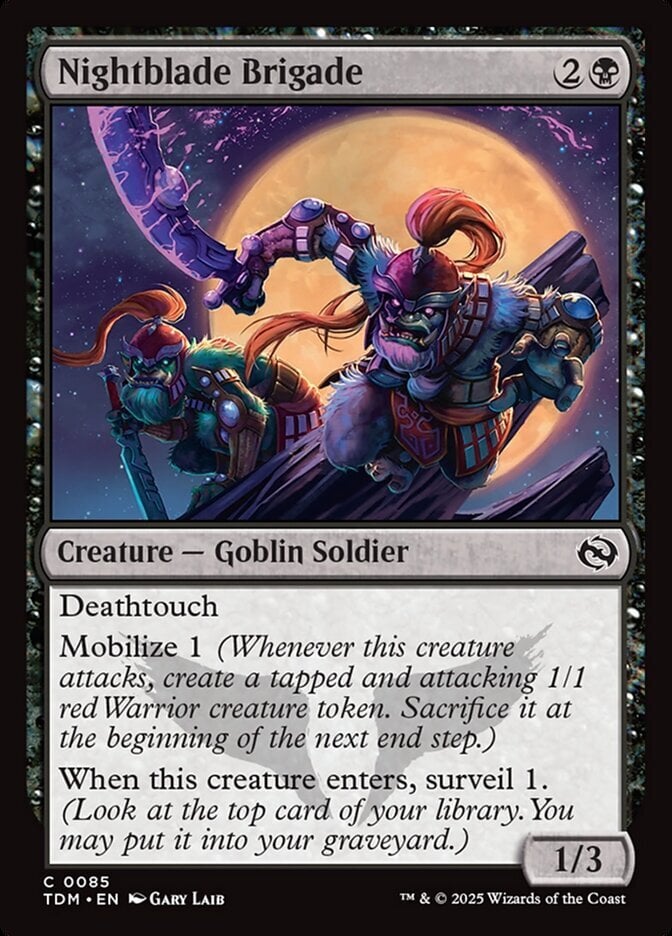 Nightblade Brigade - Tarkir: Dragonstorm-(085)