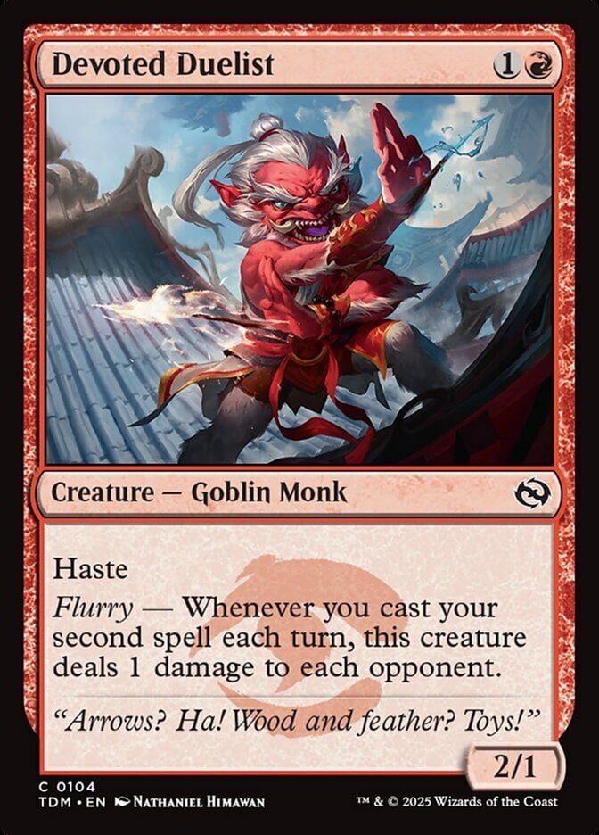 Devoted Duelist - Tarkir: Dragonstorm-(104)-Foil