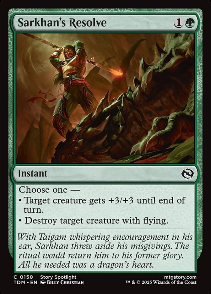 Sarkhan's Resolve - Tarkir: Dragonstorm-(158)