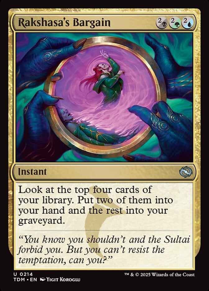 Rakshasa's Bargain - Tarkir: Dragonstorm-(214)