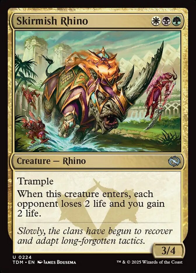 Skirmish Rhino - Tarkir: Dragonstorm-(224)