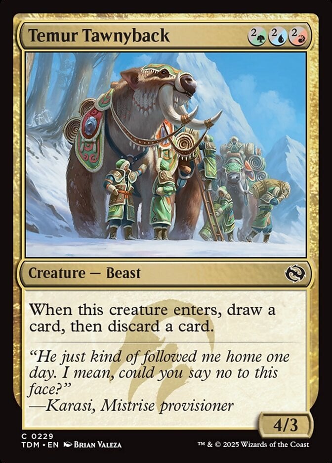 Temur Tawnyback - Tarkir: Dragonstorm-(229)