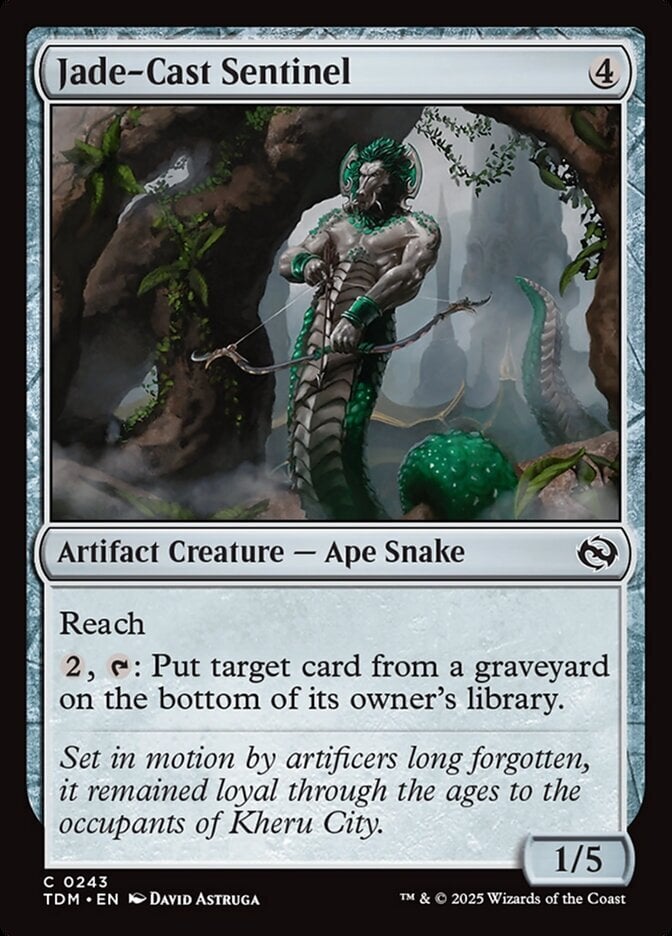 Jade-Cast Sentinel - Tarkir: Dragonstorm-(243)