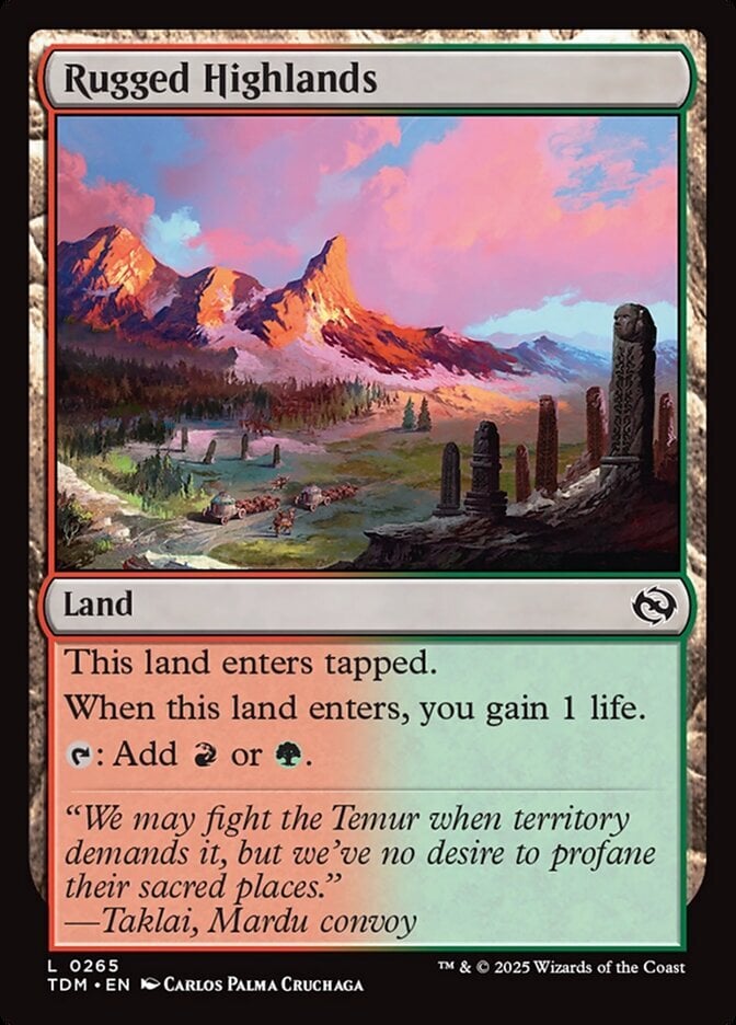 Rugged Highlands - Tarkir: Dragonstorm-(265)