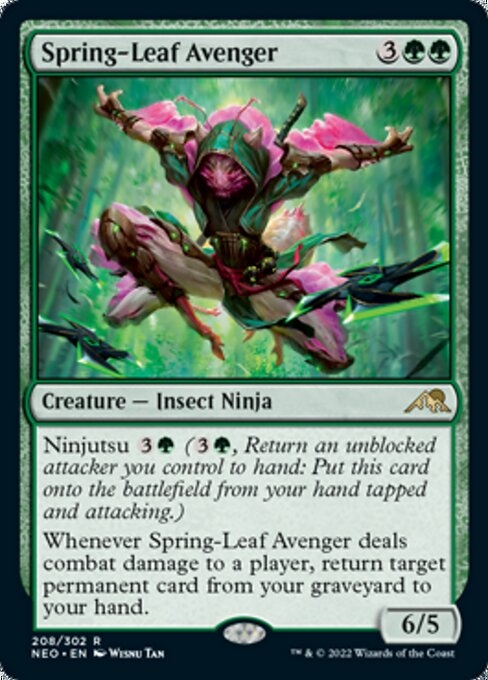 Spring-Leaf Avenger - Kamigawa: Neon Dynasty-(208)