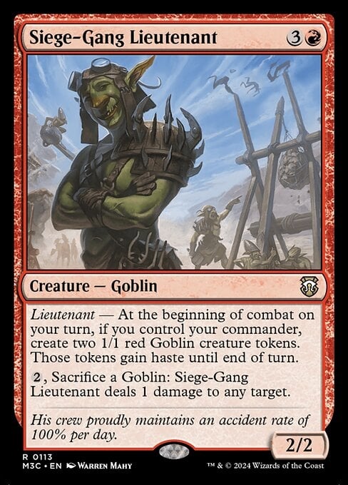 Siege-Gang Lieutenant - Modern Horizons 3 Commander-(113)