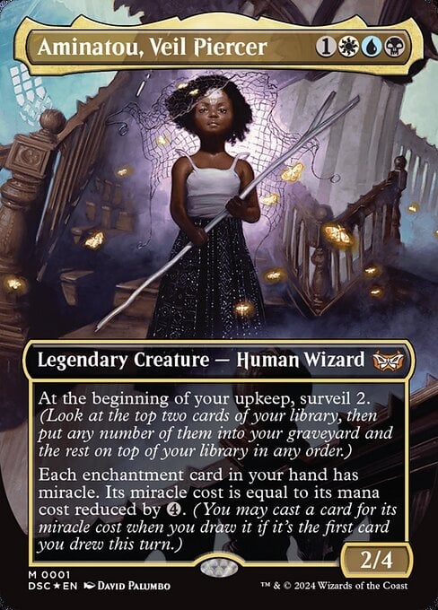 Aminatou, Veil Piercer - Duskmourn: House of Horror Commander-(001)-Foil