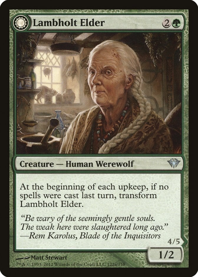 Lambholt Elder // Silverpelt Werewolf - Dark Ascension-(122)