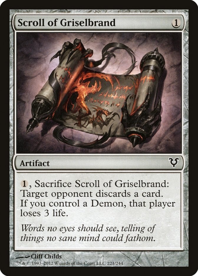 Scroll of Griselbrand - Avacyn Restored-(221)