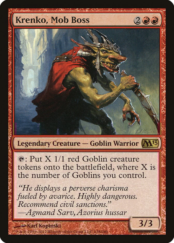 Krenko, Mob Boss - Magic 2013-(138)-Foil