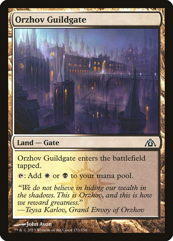 Orzhov Guildgate - Dragon's Maze-(153)