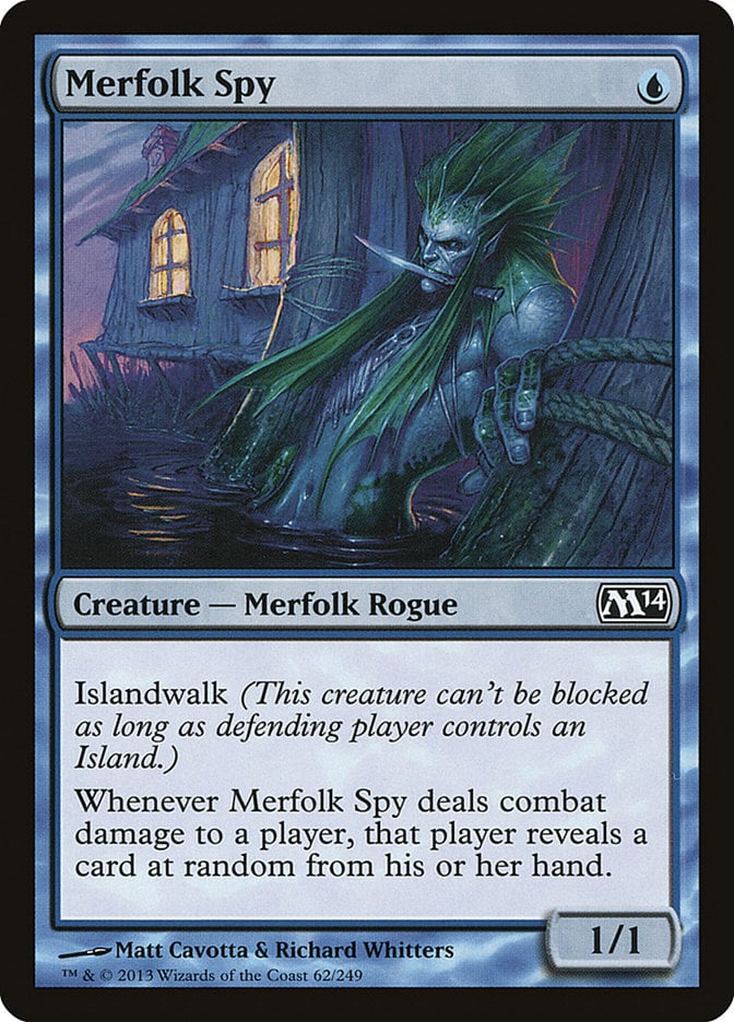 Merfolk Spy - Magic 2014 Core Set-(062)
