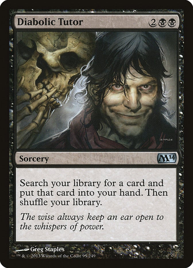 Diabolic Tutor - Magic 2014 Core Set-(095)