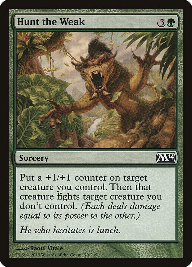 Hunt the Weak - Magic 2014 Core Set-(179)