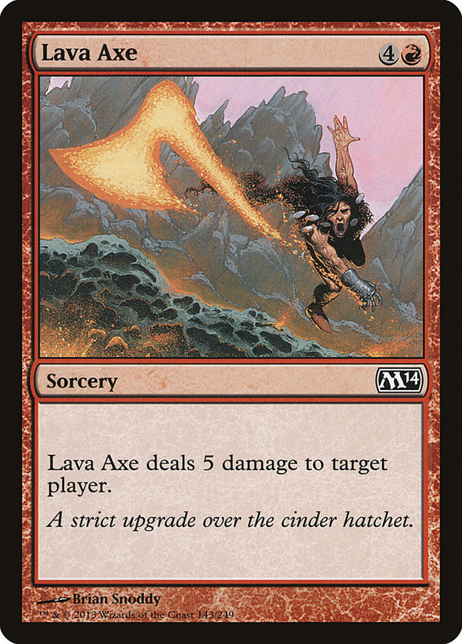 Lava Axe - Magic 2014 Core Set-(143)