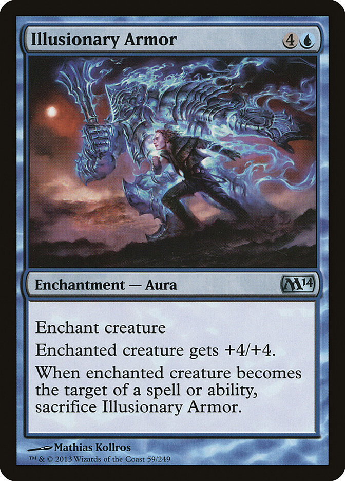 Illusionary Armor - Magic 2014 Core Set-(059)