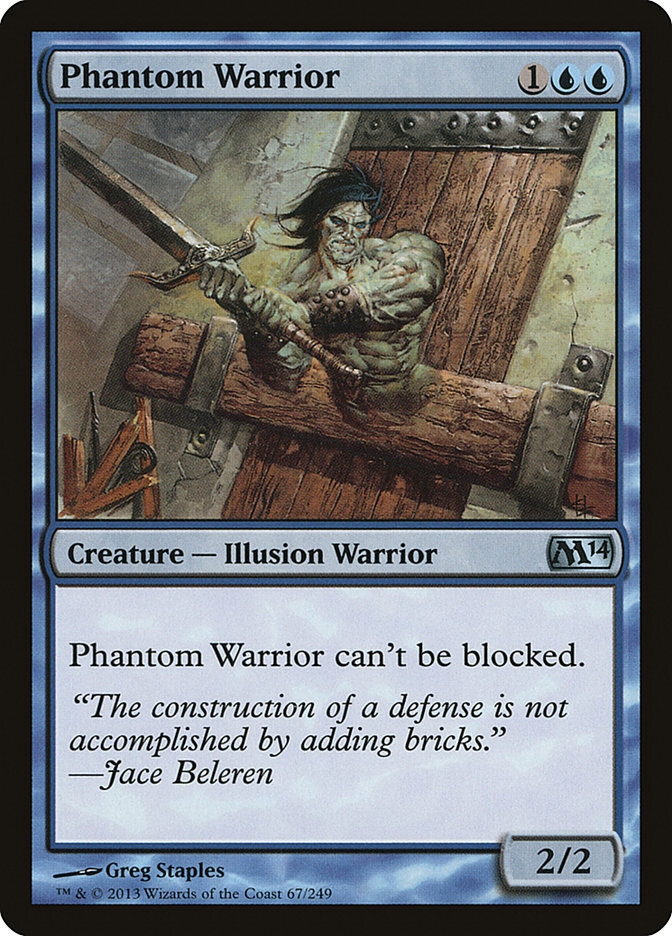 Phantom Warrior - Magic 2014 Core Set-(067)