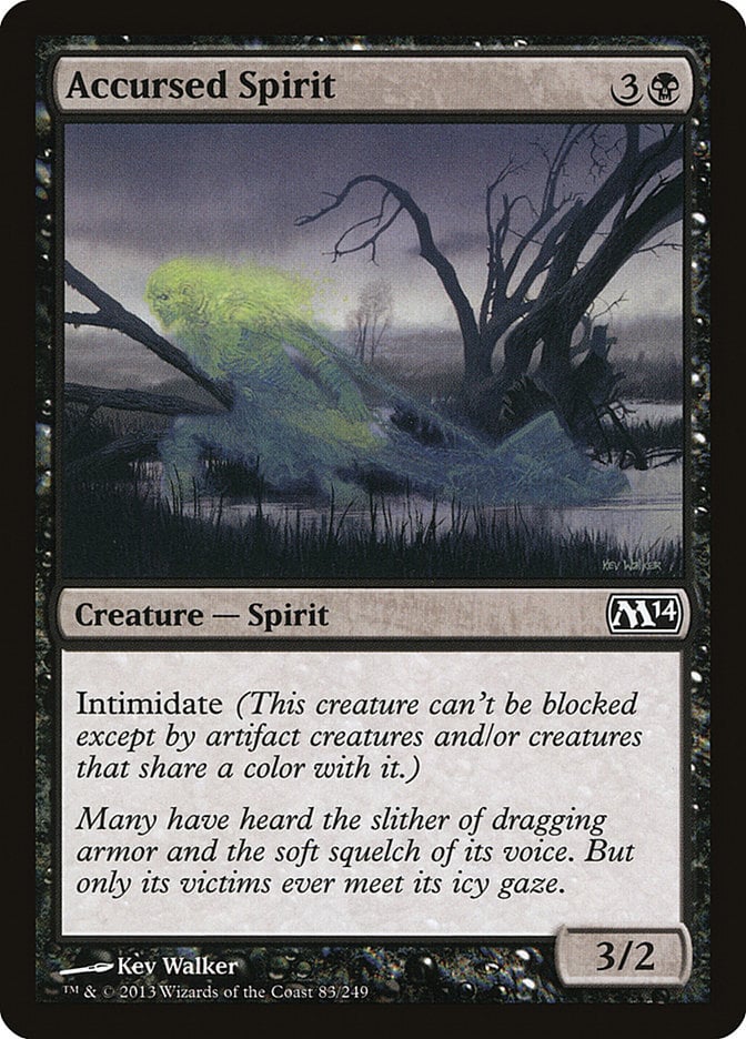 Accursed Spirit - Magic 2014 Core Set-(083)