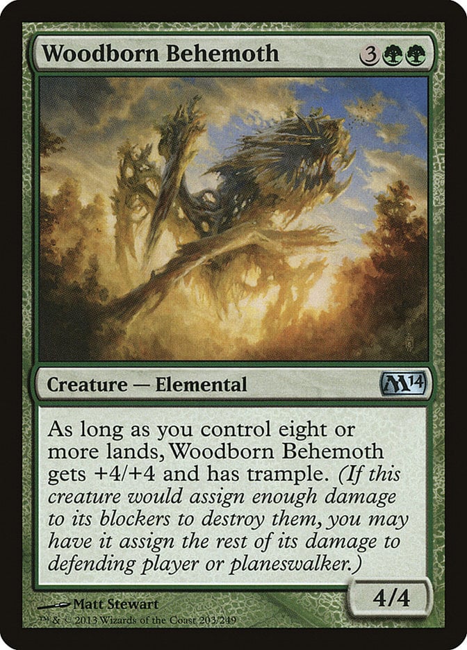 Woodborn Behemoth - Magic 2014 Core Set-(203)