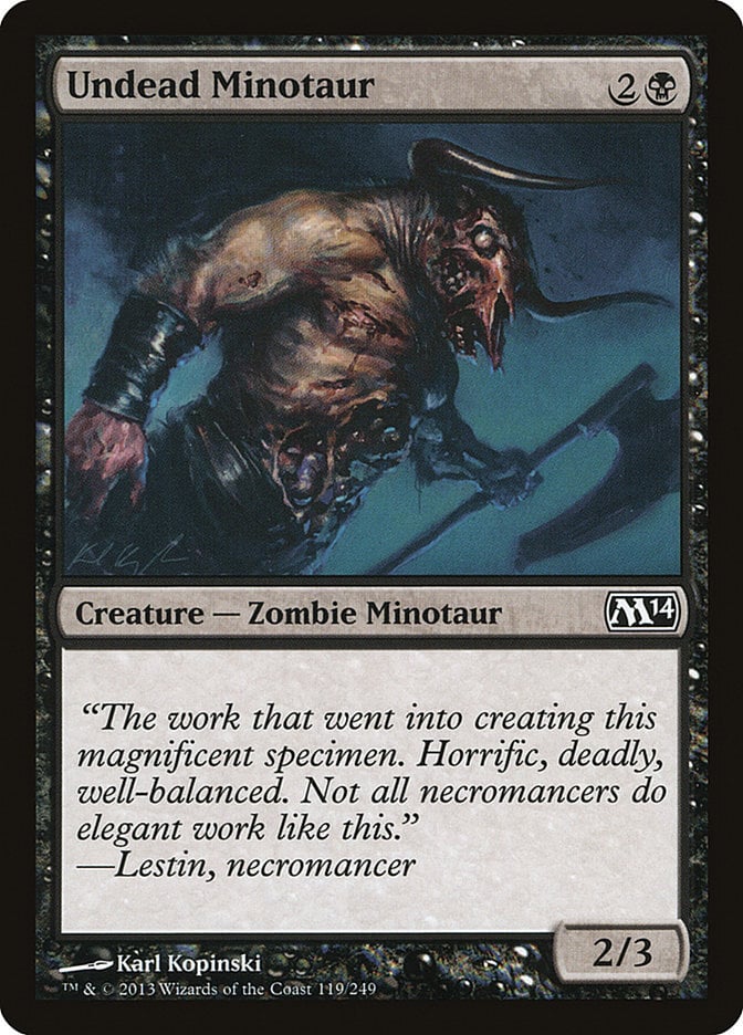 Undead Minotaur - Magic 2014 Core Set-(119)