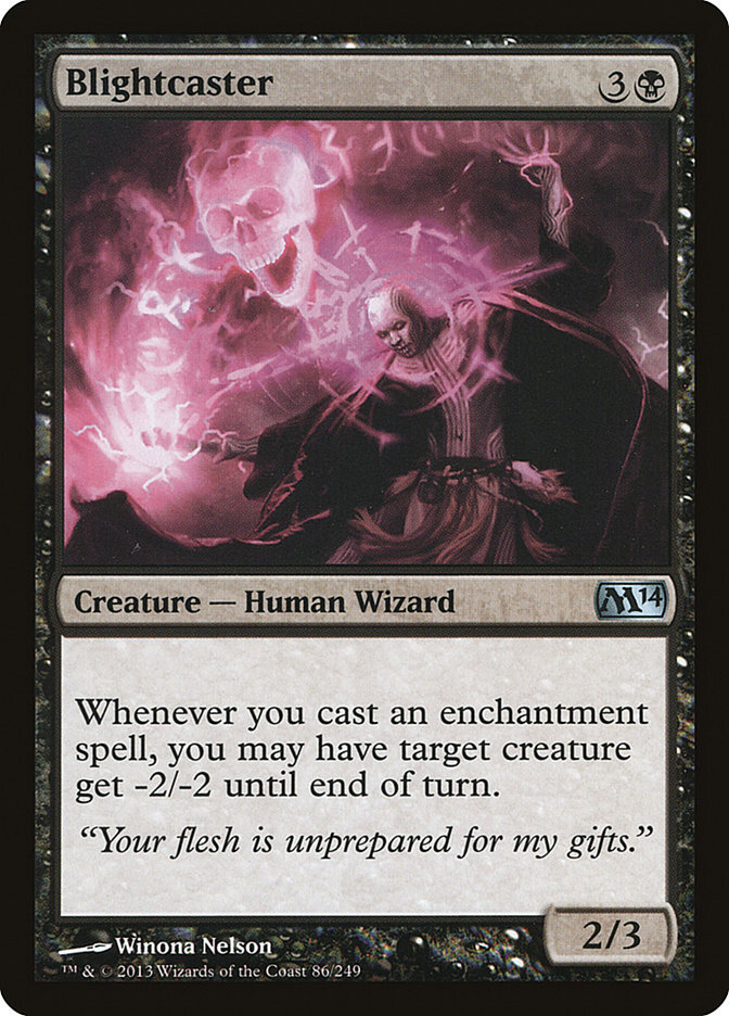 Blightcaster - Magic 2014 Core Set-(086)