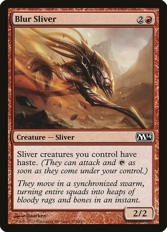 Blur Sliver - Magic 2014 Core Set-(129)