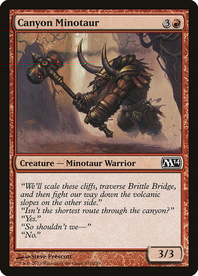Canyon Minotaur - Magic 2014 Core Set-(131)