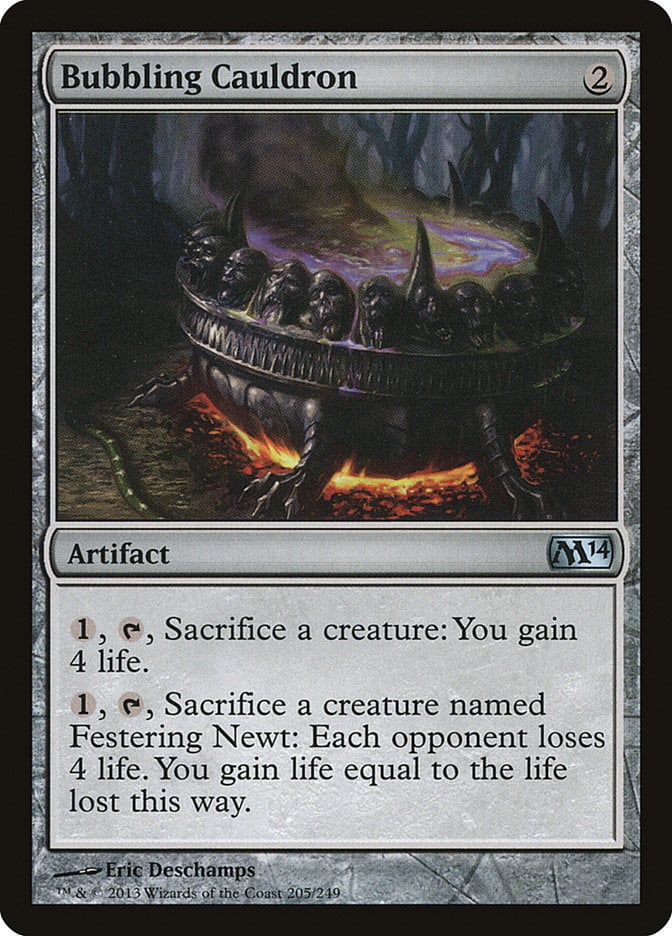 Bubbling Cauldron - Magic 2014 Core Set-(205)
