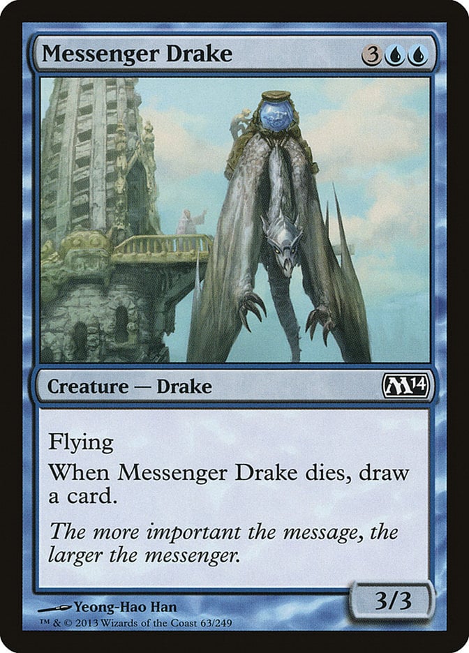 Messenger Drake - Magic 2014 Core Set-(063)