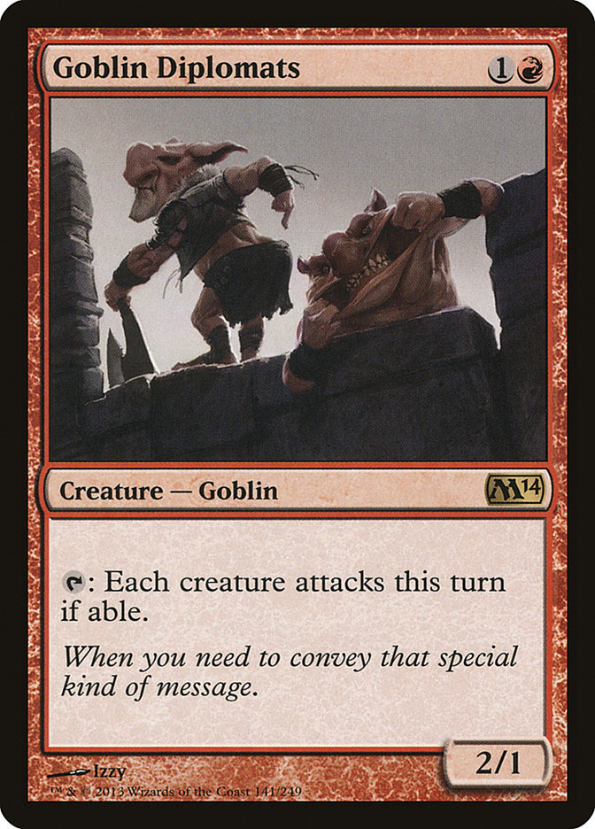 Goblin Diplomats - Magic 2014 Core Set-(141)-Foil