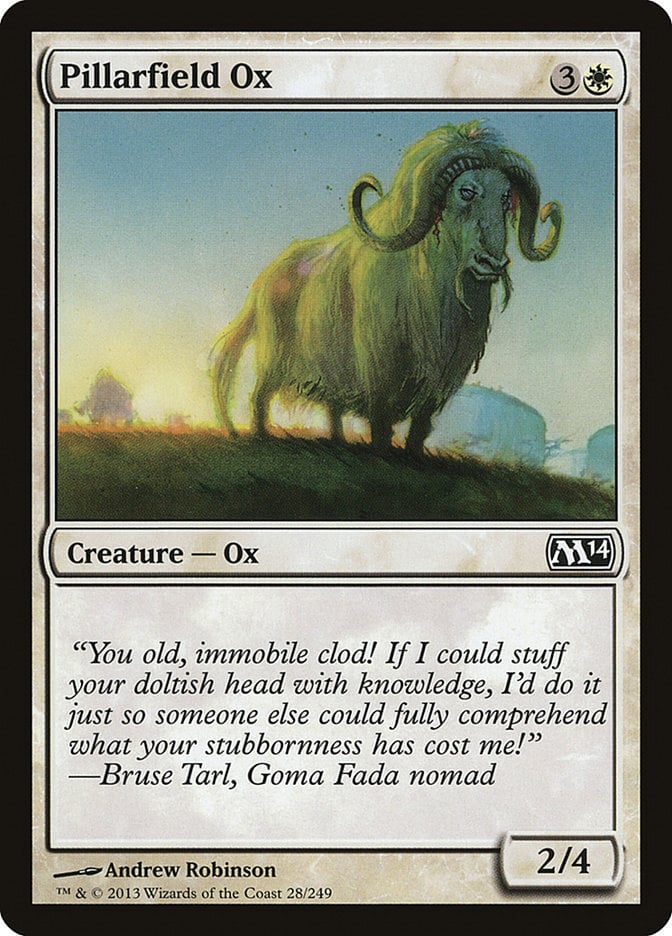 Pillarfield Ox - Magic 2014 Core Set-(028)