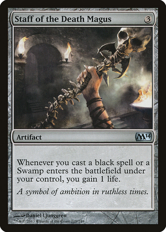 Staff of the Death Magus - Magic 2014 Core Set-(219)