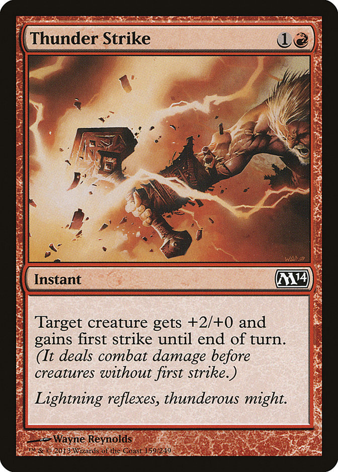 Thunder Strike - Magic 2014 Core Set-(159)