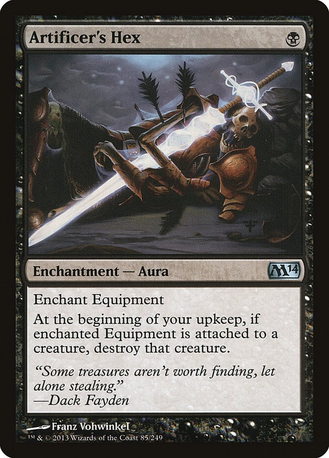 Artificer's Hex - Magic 2014 Core Set-(085)